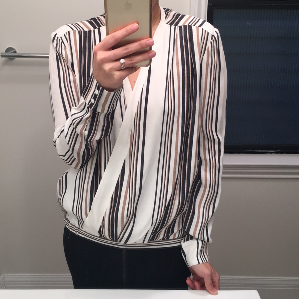 Torn by Robby Kobo stripe blouse!